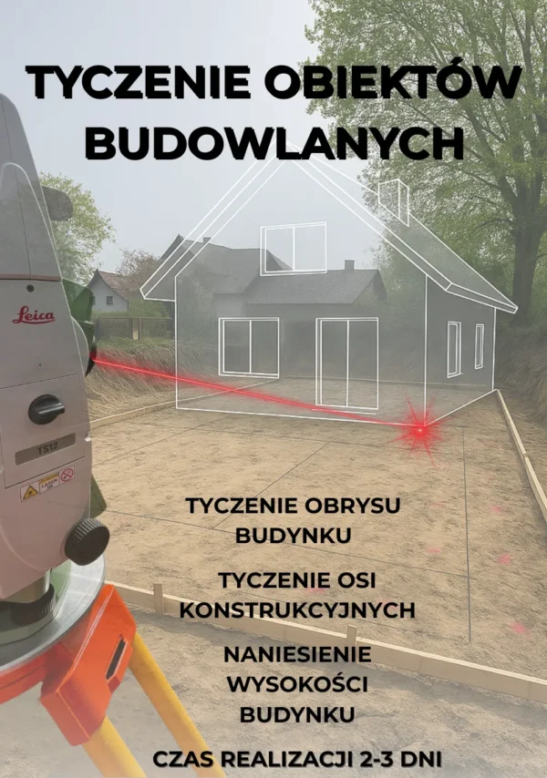 Tyczenie obiektów budowlanych - zaliczka