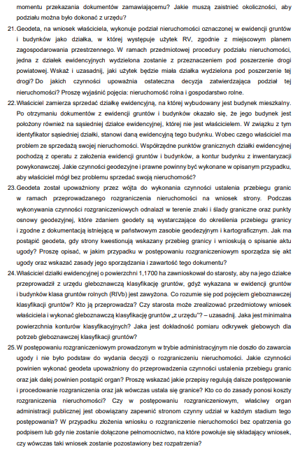 Baza Opracowanych Pytań GUGiK 2025 – Zakres 2 - obrazek 6