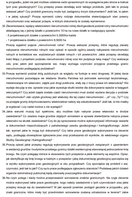 Baza Opracowanych Pytań GUGiK 2025 – Zakres 2 - obrazek 8